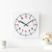 Benutzerdefiniertes zweisprachiges Englisch/Chines Quadratische Wanduhr (Zuhause)