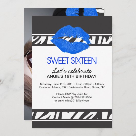 Benutzerfarbe Einladung (Vorne/Hinten)