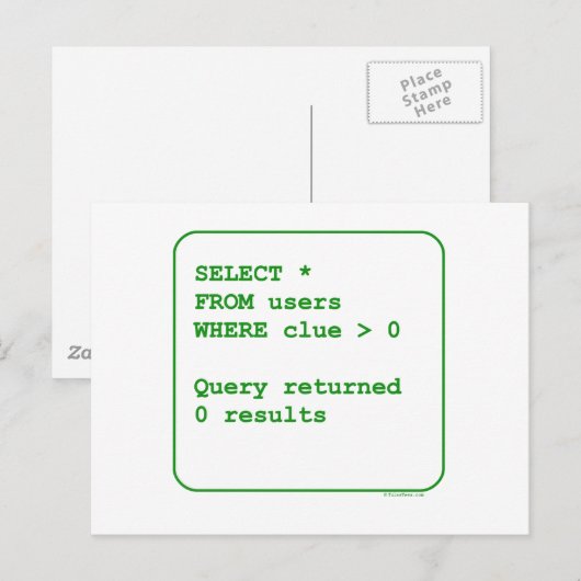 Benutzerfreundliche Benutzer Postkarte (Vorne/Hinten)