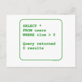 Benutzerfreundliche Benutzer Postkarte (Vorderseite)