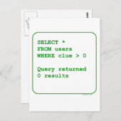 Benutzerfreundliche Benutzer Postkarte (Vorne/Hinten)