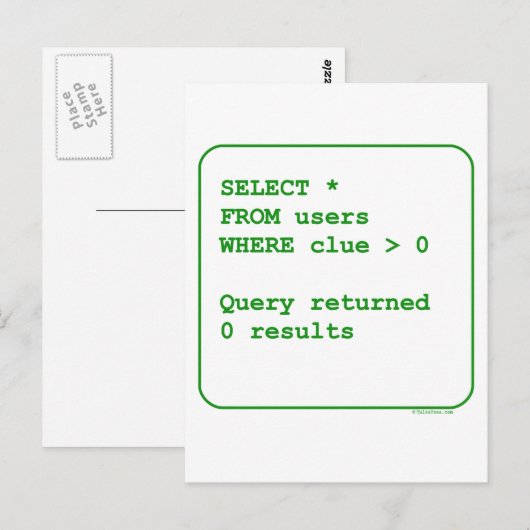 Benutzerfreundliche Benutzer Postkarte (Vorne/Hinten)