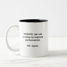 Benutzerfreundliche Cookies verbessern den Perform Zweifarbige Tasse