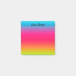 Benutzerfreundliches Blau, Rosa und Grün/Gelb Post-it Klebezettel