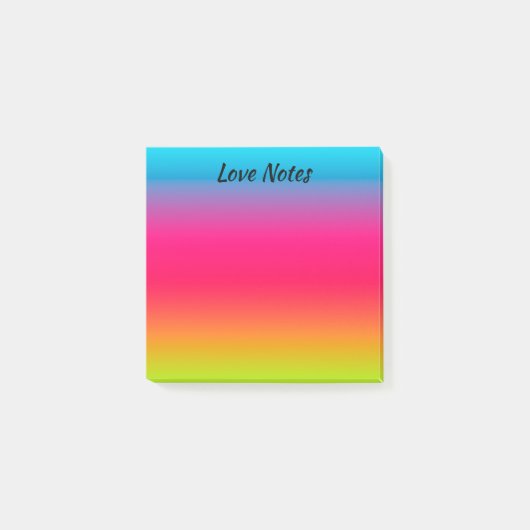 Benutzerfreundliches Blau, Rosa und Grün/Gelb Post-it Klebezettel (Vorderseite)