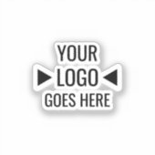 Benutzerfreundliches Firmenlogo Aufkleber (Vorderseite)