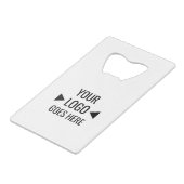 Benutzerfreundliches Firmenlogo Geldbeutel Flaschenöffner (Rückseite Schrägansicht)