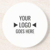 Benutzerfreundliches Firmenlogo Getränkeuntersetzer (Vorne)
