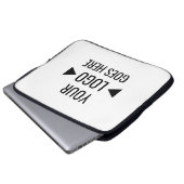 Benutzerfreundliches Firmenlogo Laptopschutzhülle (Vorne Knopf)