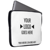 Benutzerfreundliches Firmenlogo Laptopschutzhülle (Vorne Rechts)