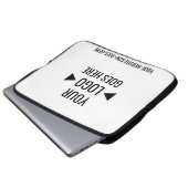 Benutzerfreundliches Firmenlogo Laptopschutzhülle (Vorne Knopf)
