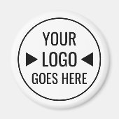Benutzerfreundliches Firmenlogo Magnet (Vorne)