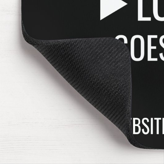 Benutzerfreundliches Firmenlogo Mousepad (Ecke)