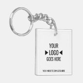 Benutzerfreundliches Firmenlogo Schlüsselanhänger (Vorderseite links)