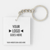 Benutzerfreundliches Firmenlogo Schlüsselanhänger (Rückseite)