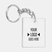 Benutzerfreundliches Firmenlogo Schlüsselanhänger (Vorderseite links)