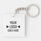 Benutzerfreundliches Firmenlogo Schlüsselanhänger (Rückseite)