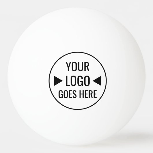 Benutzerfreundliches Firmenlogo Tischtennisball (Vorderseite)