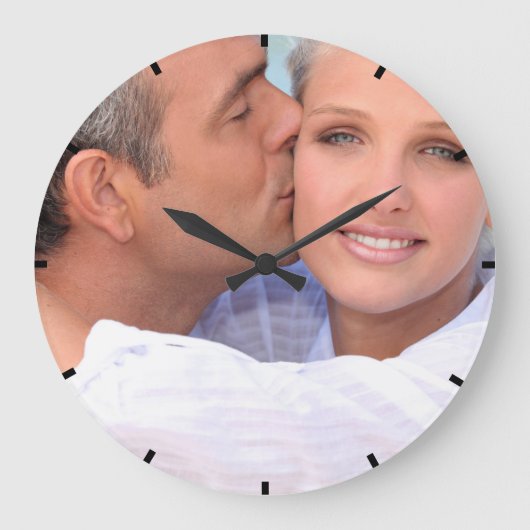 Benutzerfreundliches Foto Acrylmauer-Uhr Große Wanduhr (Vorderseite)