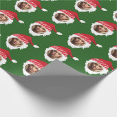 Benutzerfreundliches Weihnachtsgesicht mit Ihrem F Geschenkpapier (Ecke)