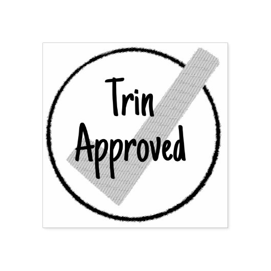 Benutzergenehmigt Gummistempel (Prägung)