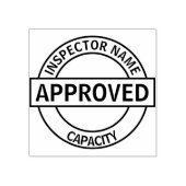 Benutzergenehmigt Gummistempel (Prägung)