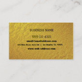 BenutzerGold Visitenkarte (Rückseite)