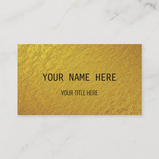 BenutzerGold Visitenkarte (Vorderseite)