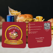 BenutzerLogo für Fast Food Company | QR-Code Quadratische Visitenkarte