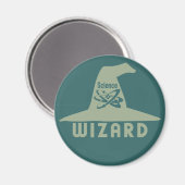Benutzermagnet des Science Wizard Magnet (Vorderseite/Rückseite)