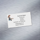 Benutzername am Schreibtisch Magnetische Visitenkarte (Beispiel)
