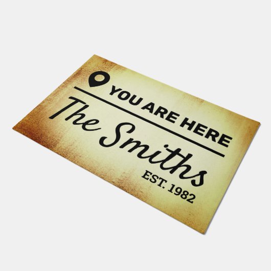 Benutzername Fußmatte (Schrägansicht)