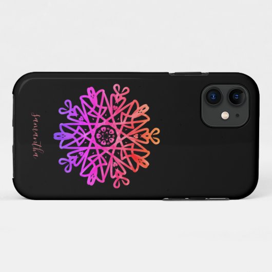 Benutzername | Rosa Lila Verziert Case-Mate iPhone Hülle (Rückseite (Horizontal))