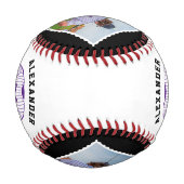 Benutzername, Spielernummer und Teamname Baseball (Rückseite)