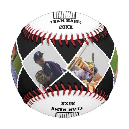 Benutzername, Spielernummer und Teamname Baseball (Vorderseite)