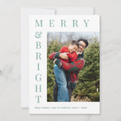 benutzerspezifische Foto-Urlaubskarte Feiertagskarte (Vorderseite)