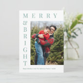 benutzerspezifische Foto-Urlaubskarte Feiertagskarte (Stehend Vorderseite)