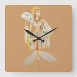BENUTZERUHR - GÖTTIN#2 QUADRATISCHE WANDUHR