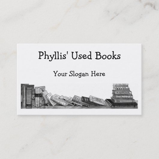 BENUTZTE BÜCHER: BLEISTIFT-KUNST: VISITENKARTE (Vorderseite)