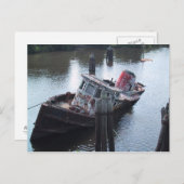 Benutztes Boot für Verkauf - Postkarte (Vorne/Hinten)