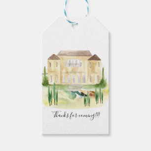 Benvenuti Italia Villa Wedding Gift Tags Geschenkanhänger