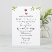 Benvenuti Italia Wedding Einladung (Stehend Vorderseite)