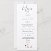 Benvenuti Italia Wedding Menu Save The Date (Vorderseite)