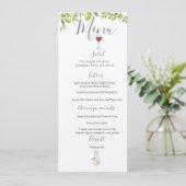 Benvenuti Italia Wedding Menu Save The Date (Stehend Vorderseite)