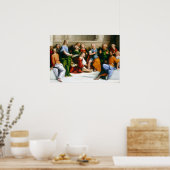 Benvenuto Tisi Christ waschend der Jüngerfüße Poster (Küche)