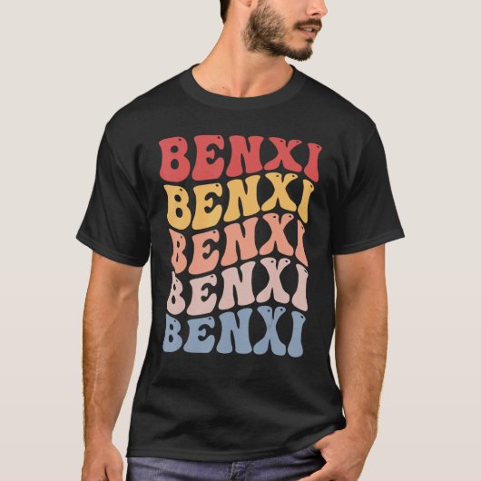 Benxi City Groovy Retro T-Shirt (Vorderseite)