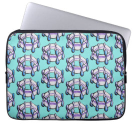 Benzene Molecule Art Bio Chemie Muster Laptopschutzhülle