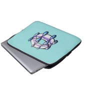 Benzene Molecule Bio Chemie Student Lehrer Laptopschutzhülle (Vorne Knopf)