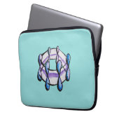 Benzene Molecule Bio Chemie Student Lehrer Laptopschutzhülle (Vorderseite Links)
