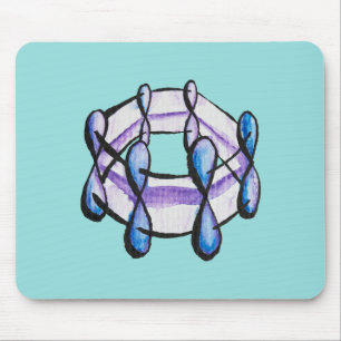 Benzene Molecule Bio Chemie Student Lehrer Mousepad